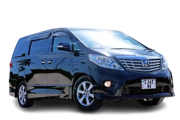 Toyota Alphard minivan for car hire Zanzibar