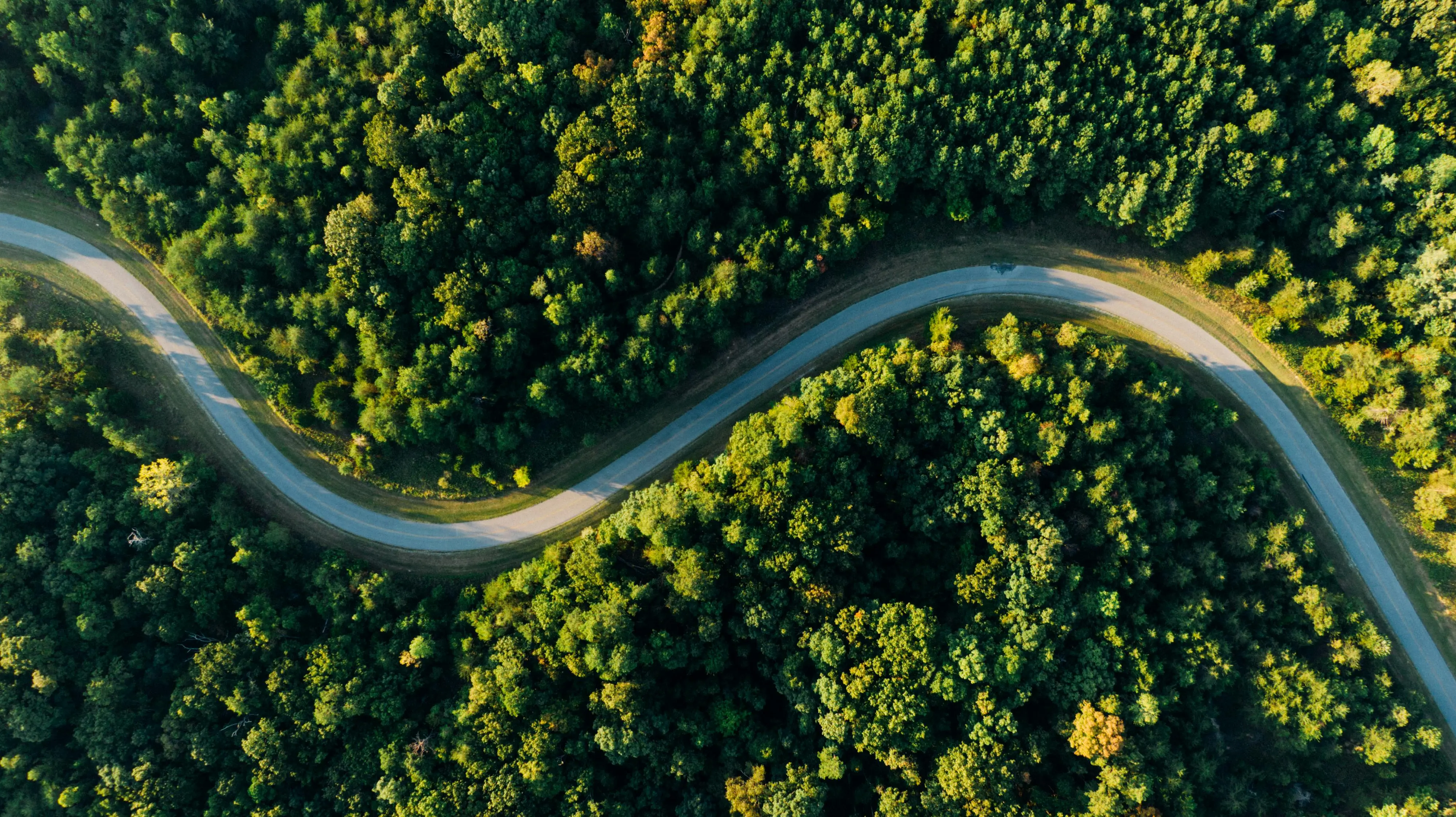 Hero  roadway taken from the sky